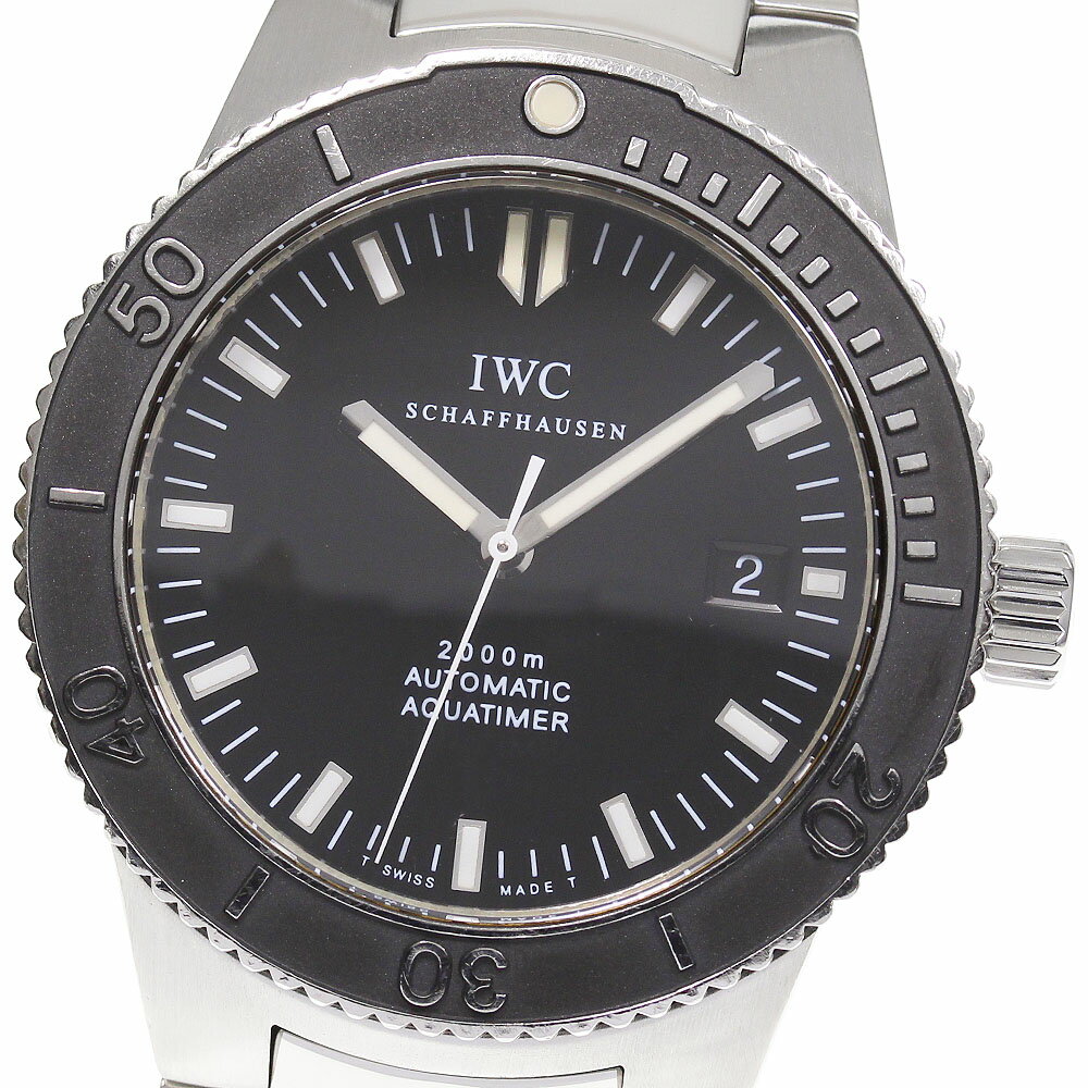 IWC SCHAFFHAUSEN IW353602 GST アクアタイマー デイト 自動巻き メンズ 保証書付き_745027【中古】