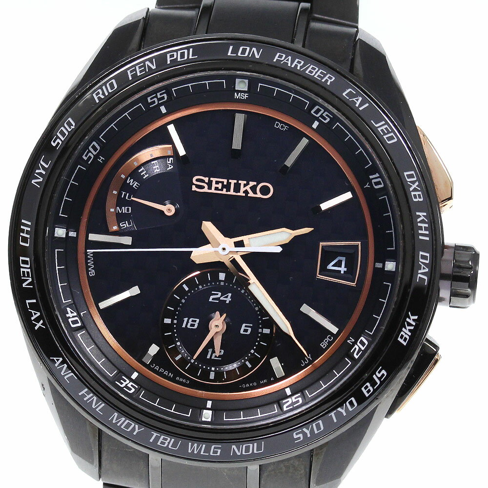 セイコー SEIKO SAGA263/8B63-0AN0 ブライツ ソーラー電波 メンズ 内箱・保証書付き_746898【ev20】【中古】