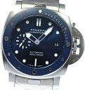 パネライ PANERAI PAM01068 サブマーシブル ノッテ スモールセコンド 自動巻き メンズ 美品 箱付き_742709【中古】