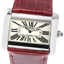 カルティエ CARTIER W6300655 タンクディバンLM クォーツ メンズ _744881【ev15】【中古】