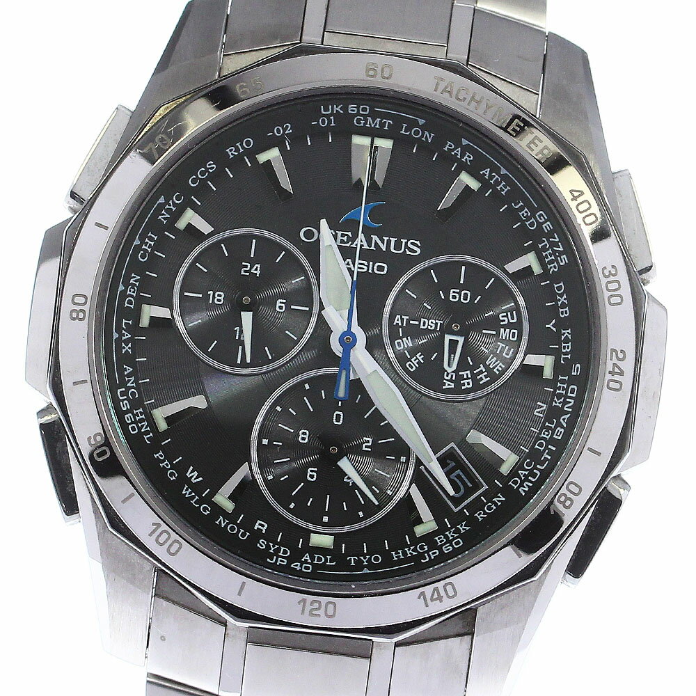 カシオ CASIO OCW-S1000BJ-1AJF オシアナス マンタ ソーラー電波 メンズ 良品 _746433【ev20】【中古】