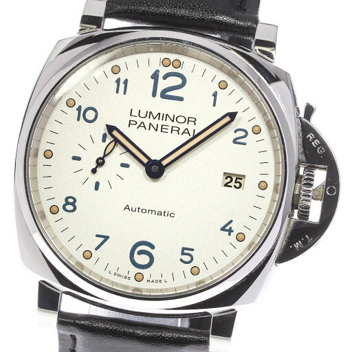 パネライ PANERAI PAM00906 ルミノール ドゥエ 3デイズ アッチャイオ 自動巻き メンズ 良品 保証書付き_743093【中古】 パネライ PANERAI PAM00906 ルミノール ドゥエ 3デイズ アッチャイオ 自動巻き メンズ 良品 保証書付き_743093【中古】
