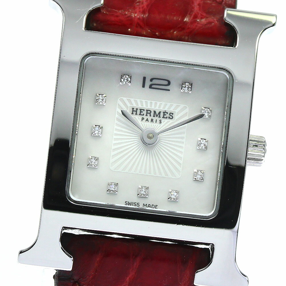 エルメス HERMES HH1.210 Hウォッチ 11Pダ