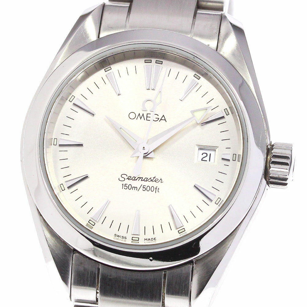 オメガ OMEGA 2577.30 シーマスター アクアテラ デイト クォーツ レディース 良品 _747851【中古】