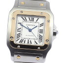 カルティエ CARTIER W20099C4 サントスガルベ XL YGコンビ 自動巻き メンズ 美 ...