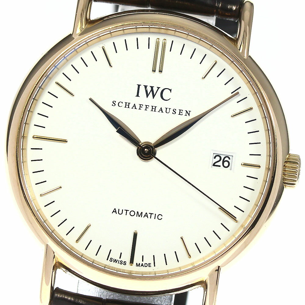 IWC IWC SCHAFFHAUSEN IW356302 ポートフィノ K18PG デイト 自動巻 ...