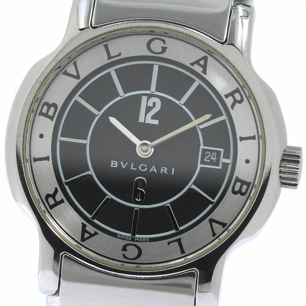 ブルガリ BVLGARI ST29S ソロテンポ デイト クォーツ レディース _753344【中古】