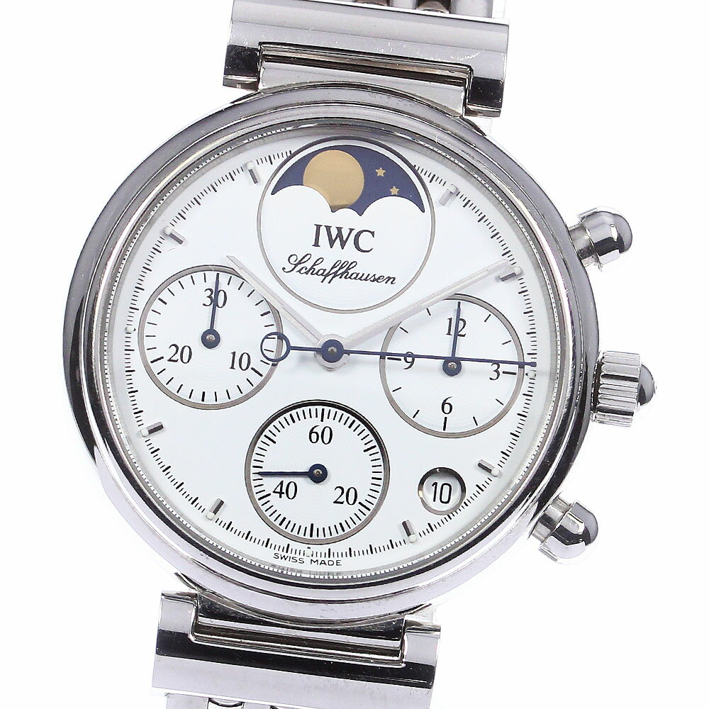 訳あり IWC IWC SCHAFFHAUSEN IW373606 リトル ダヴィンチ クロノグラフ デイト クォーツ レディース _746757【ev10】【中古】