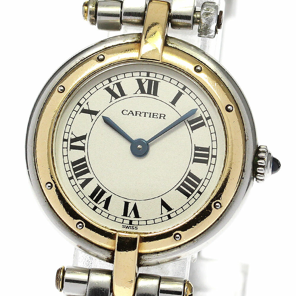 カルティエ CARTIER パンテールSM ラウンド 1ロウ クォーツ レディース _741084【ev15】【中古】