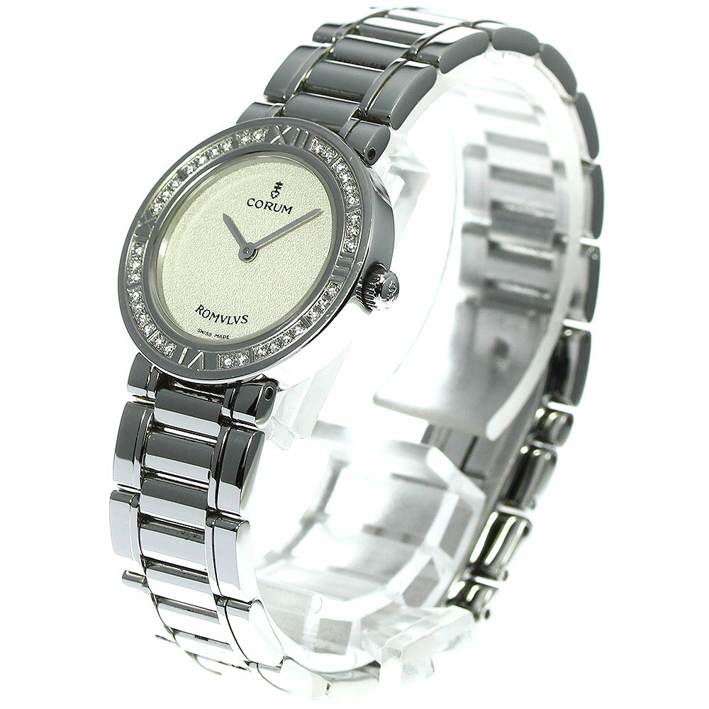 コルム CORUM 165.128.47 V459 ロムルス ダイヤベゼル クォーツ レディース _754205【中古】
