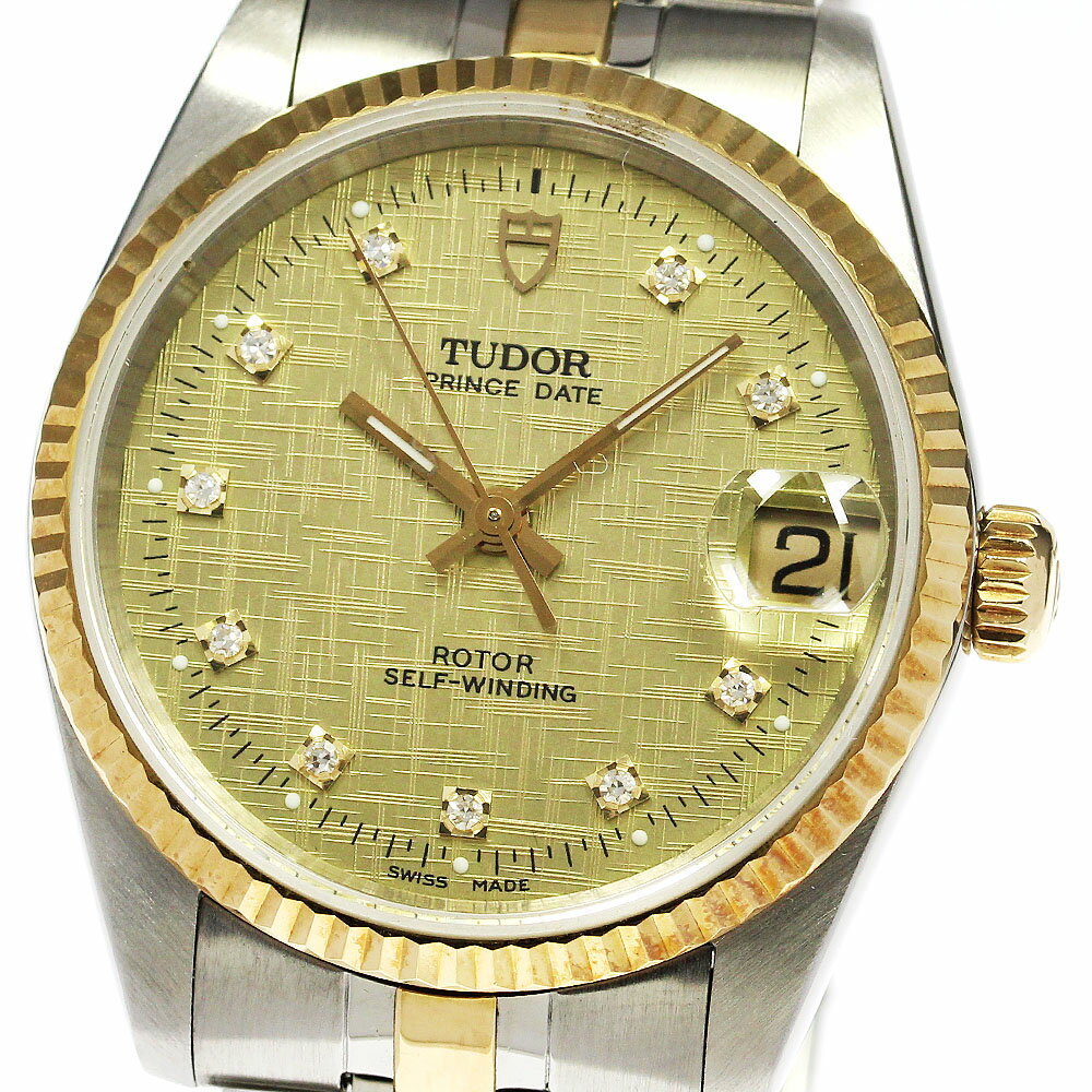 チュードル TUDOR 72033 プリンスデイト cal.2824-2 10Pダイヤ 自動巻き ボーイズ _753520