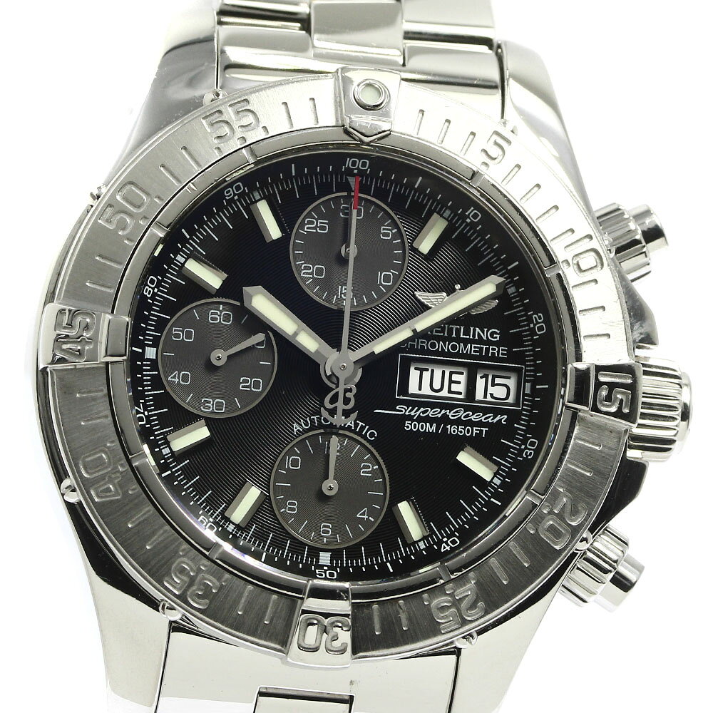 ブライトリング BREITLING A13340 スーパーオーシャン クロノグラフ デイデイト 自動巻き メンズ _752799【中古】