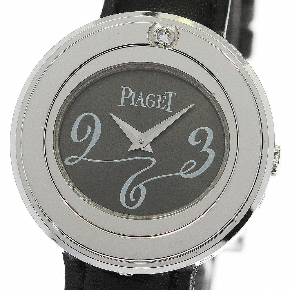 ピアジェ PIAGET P10275 ポセション K18WG 1Pダイヤ クォーツ レディース _754879【ev20】【中古】