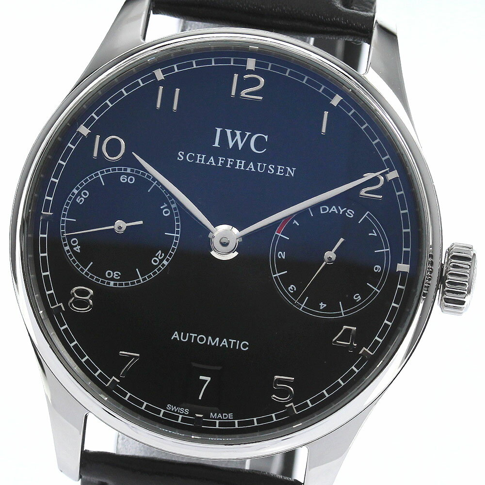 IWC SCHAFFHAUSEN IW500109 ポルトギーゼ 7デイズ 自動巻き メンズ 良品  ...