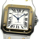 カルティエ CARTIER W20099C4 サントスガルベ XL YGコンビ 自動巻き メンズ _ ...