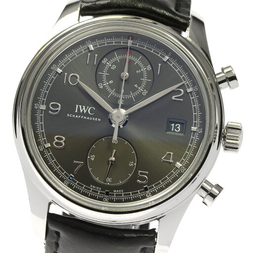 IWC IWC SCHAFFHAUSEN IW390404 ポルトギーゼ デイト スモールセコンド クロノグラフ 自動巻き メンズ 良品 保証書付き_756663【中古】 IWC IWC SCHAFFHAUSEN IW390404 ポルトギーゼ デイト スモールセコンド クロノグラフ 自動巻き メンズ 良品 保証書付き_756663【中古】