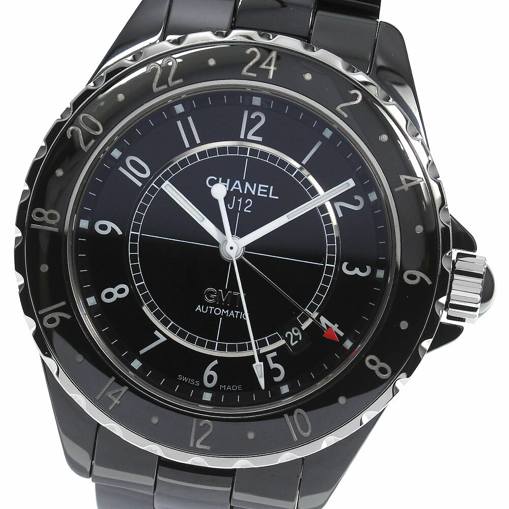 シャネル CHANEL H2012 J12 GMT ブラックセラミック 自動巻き メンズ 良品 _7 ...