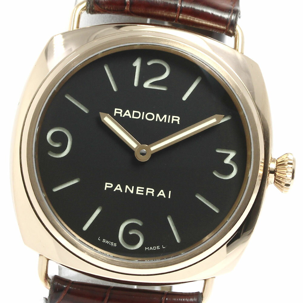 パネライ PANERAI PAM00231 ラジオミール ベース K18PG 手巻き メンズ 良品  ...