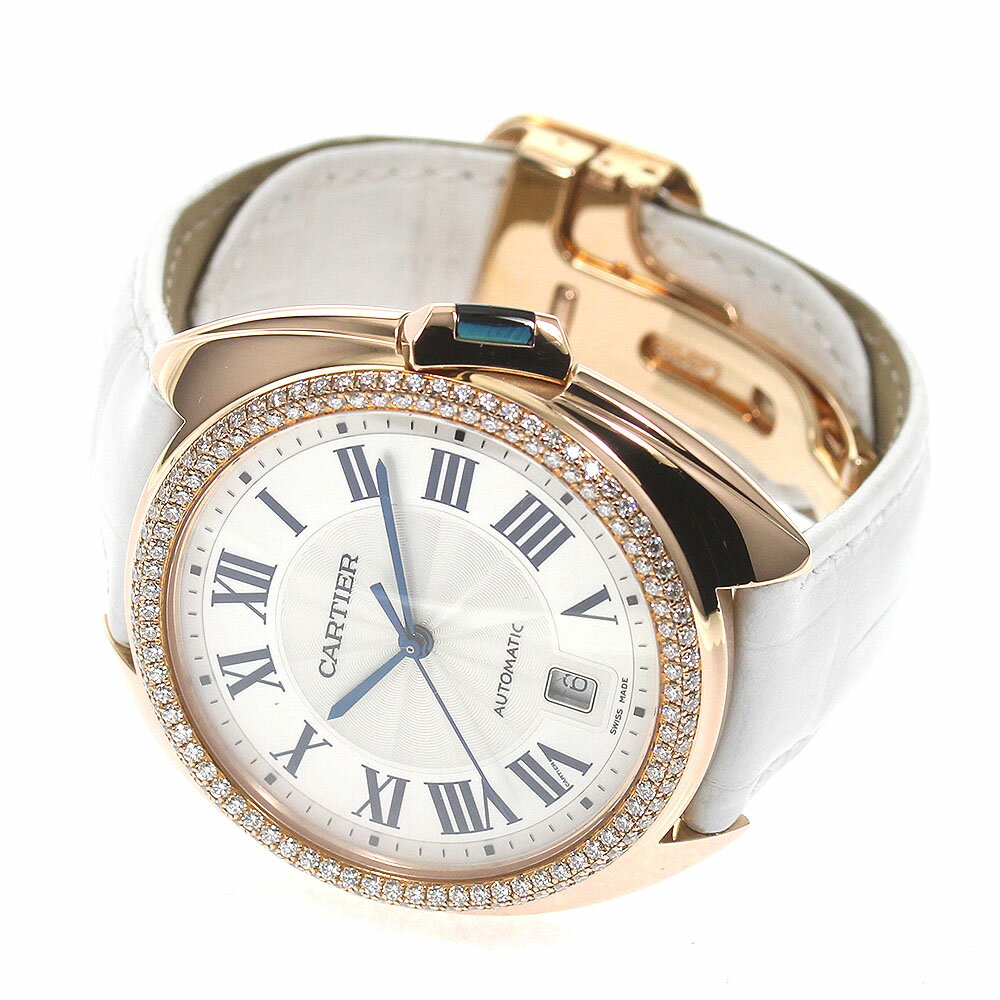 カルティエ CARTIER WJCL0012 クレ ドゥ カルティエ 40mm K18PG ダイヤベゼル 自動...