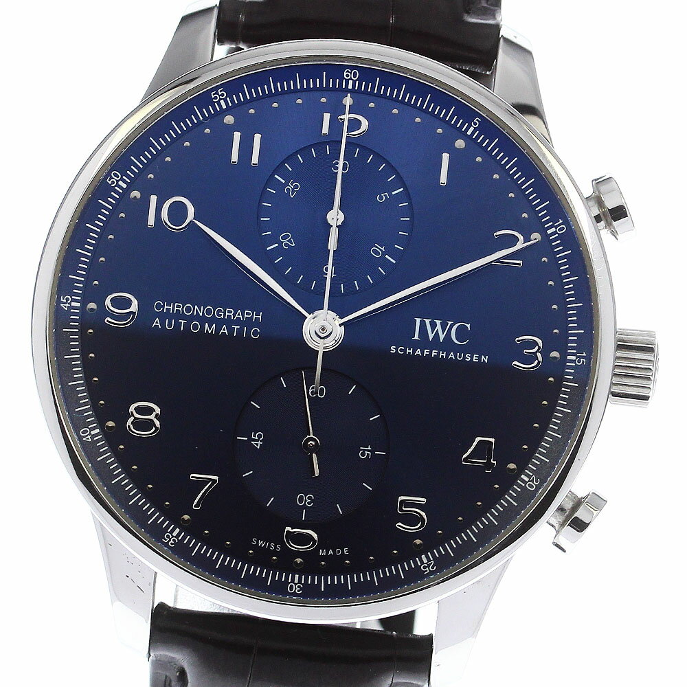 IWC SCHAFFHAUSEN IW371606 ポルトギーゼ クロノグラフ 自動巻き メンズ _758447【中古】