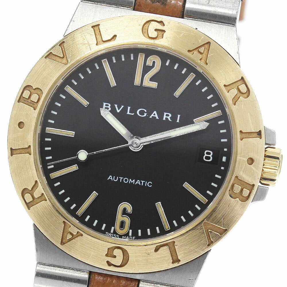 訳あり ブルガリ BVLGARI LCV35SG ディアゴノ スポーツ デイト YGベゼル 自動巻き メンズ _758815【中古】