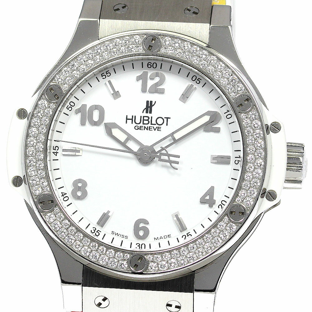 ウブロ HUBLOT 361.SE2010.RW.1104 ビッグバン スチール ダイヤモンド クォ ...