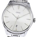 オリス ORIS 01 733 7721 4051 アートリエ デイト 自動巻き メンズ 美品 保証書付き_758672【中古】