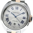 カルティエ CARTIER W2CL0002 クレ ドゥ カルティエ 40mm K18PGコンビ 自動巻き メンズ 美品 箱・保証書付き_758420【中古】