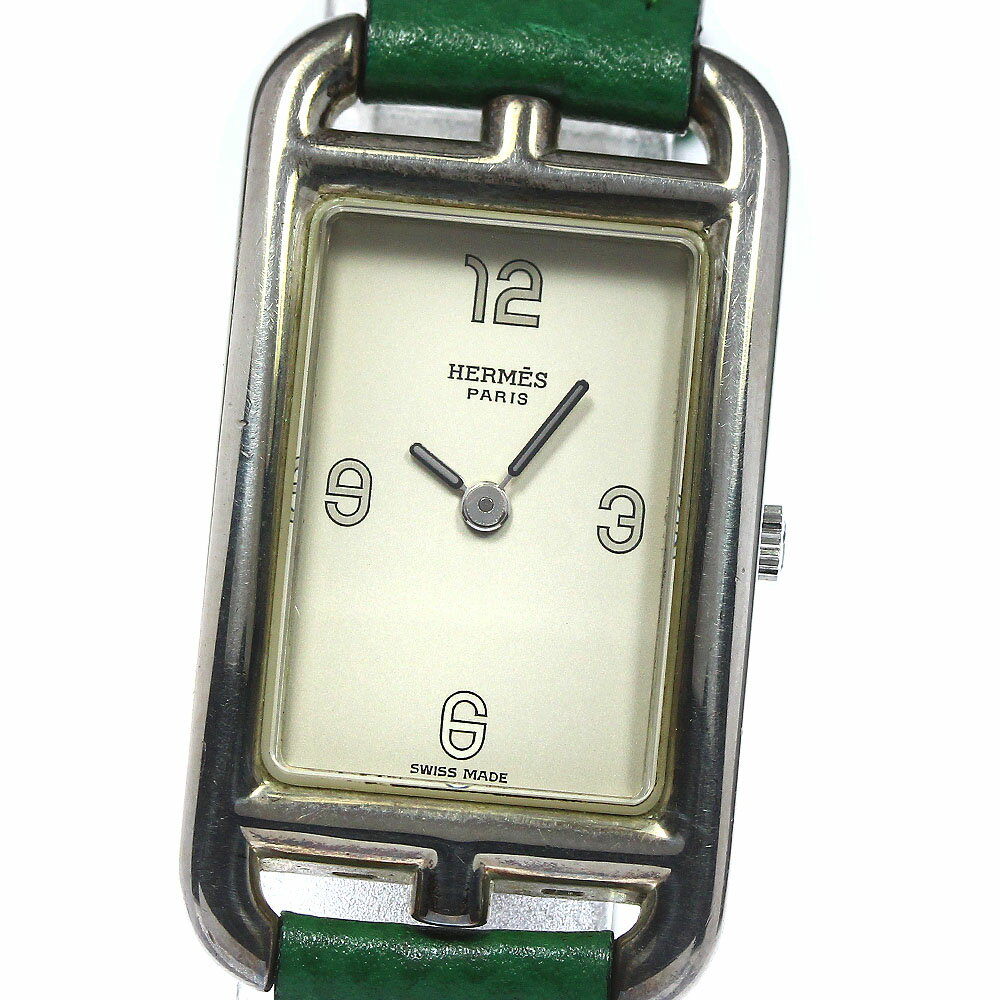 エルメス HERMES ナンタケット SV925 クォーツ レディース 箱・保証書付き_761968【中古】