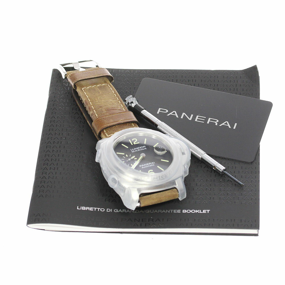 パネライ PANERAI PAM01104 ルミノールマリーナ 44mm スモールセコンド デイト 自動巻き メンズ 保証書付き_762004【中古】