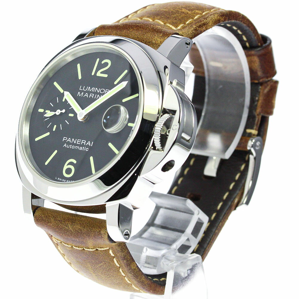 パネライ PANERAI PAM01104 ルミノールマリーナ 44mm スモールセコンド デイト 自動巻き メンズ 保証書付き_762004【中古】