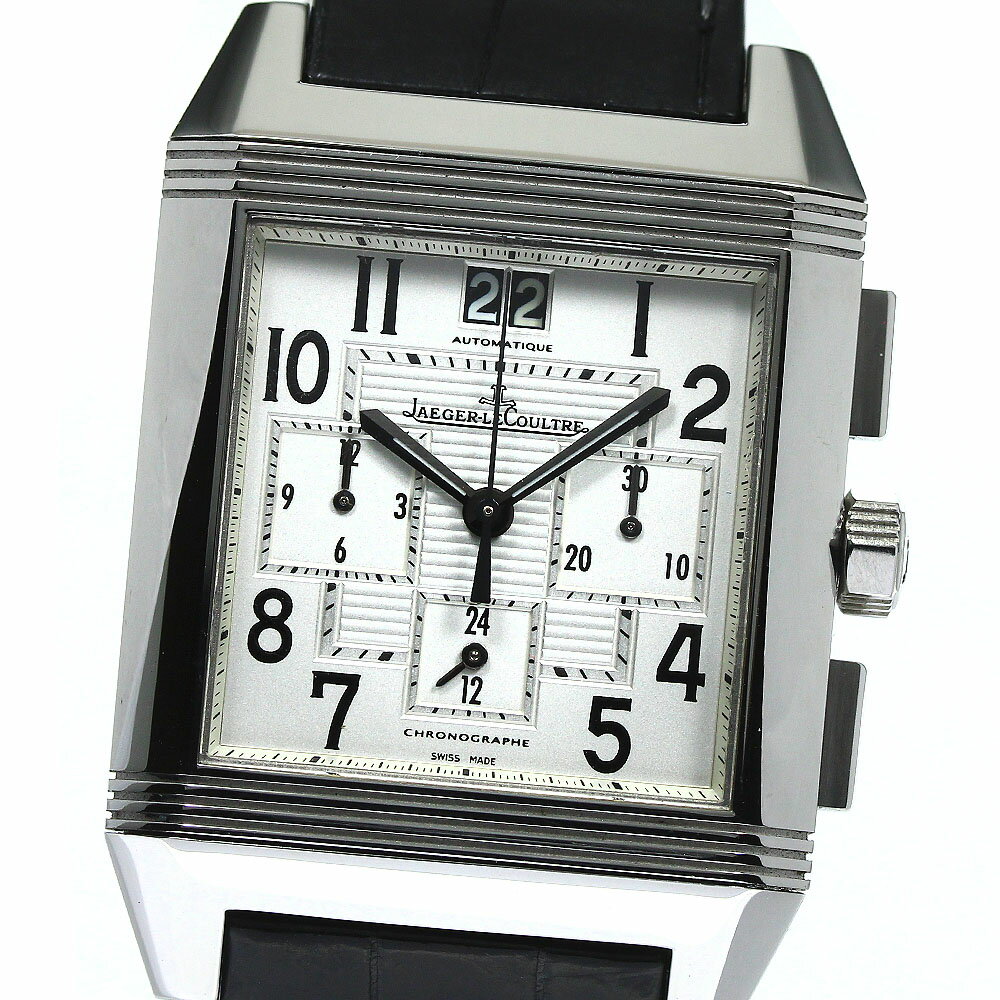 ジャガー・ルクルト JAEGER-LECOULTRE 230.8.45 レベルソ スクアドラ クロノグラフ 自動巻き メンズ 美品 _756993