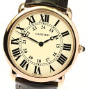 カルティエ CARTIER W6800251 ロンドルイ K18PG 手巻き メンズ 箱・保証書付き_761190【中古】(2)