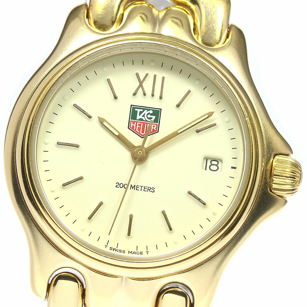 タグホイヤー TAG HEUER S04.713M セル デイト クォーツ ボーイズ 保証書付き_761750【中古】