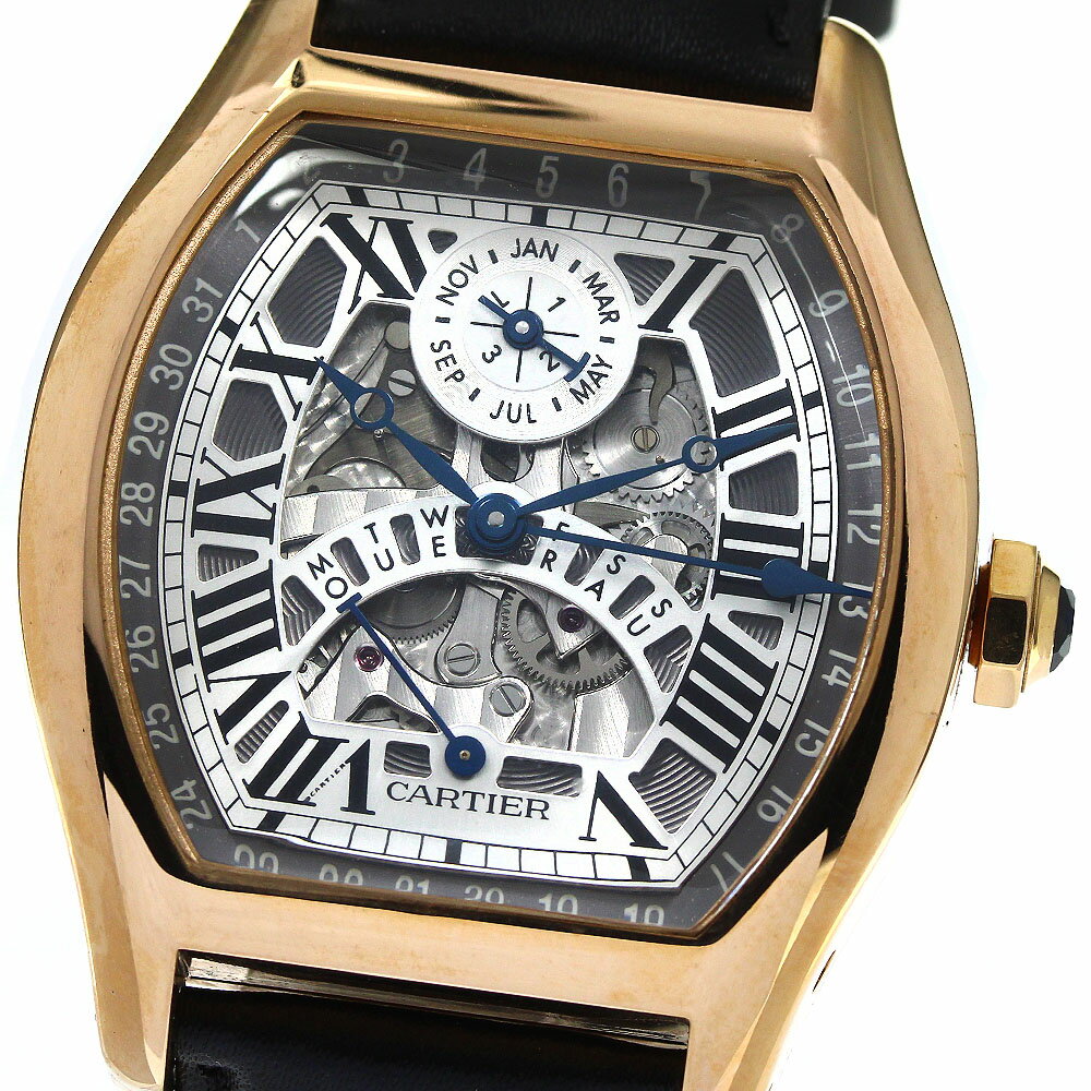 カルティエ CARTIER W1580047 トーチュXL K18PG パーペチュアルカレンダー 自動巻き メンズ _753495【中古】