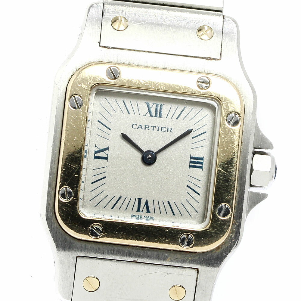 訳あり カルティエ CARTIER W20022C4 サントスガルベSM クォーツ レディース _760178【ev10】【中古】