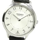 エルメス HERMES CA2.210 スリム ドゥ エルメス クォーツ レディース 内箱・保証書付き_761351【ev10】【中古】