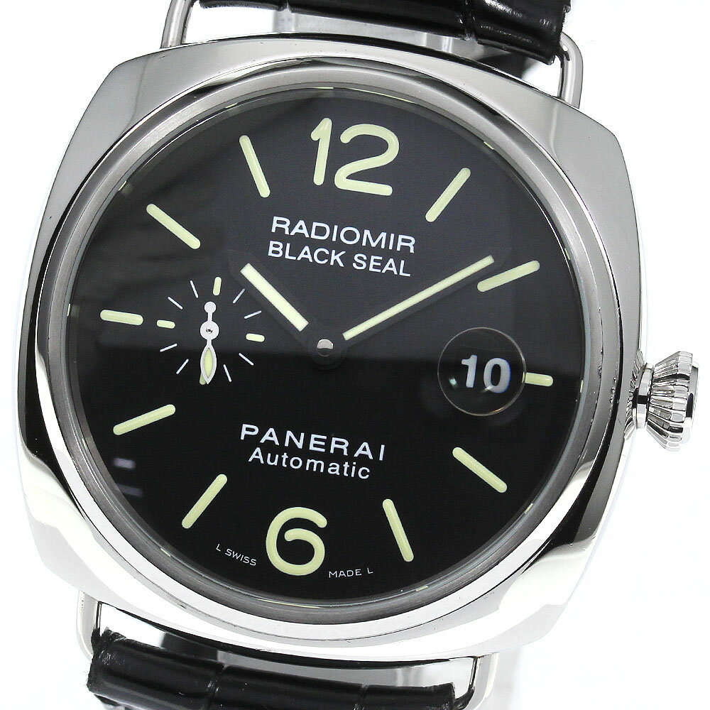 パネライ PANERAI PAM00287 ラジオミール ブラックシール デイト 自動巻き メンズ  ...