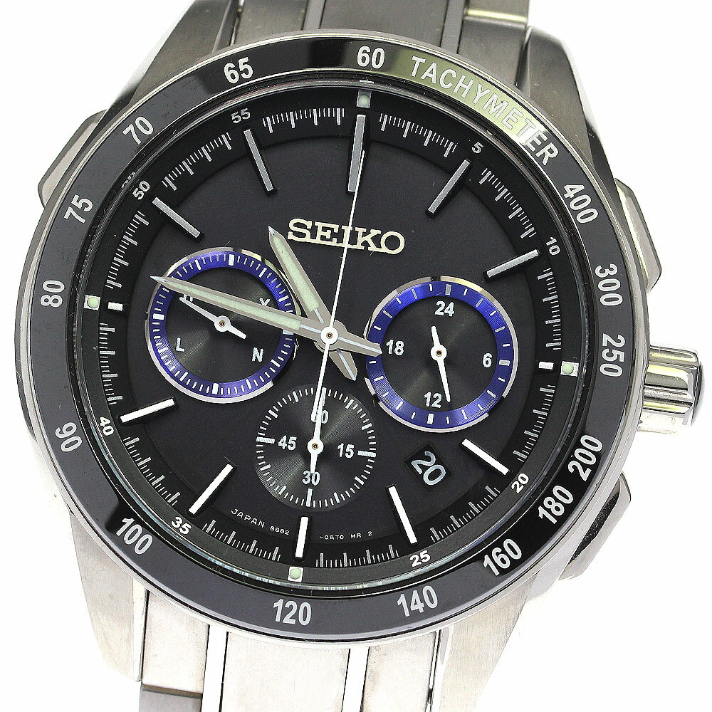 セイコー SEIKO SAGA183/8B82-0AR0 ブライツ デイデイト ソーラー電波 メンズ 箱 保証書付き_763945【ev15】【中古】