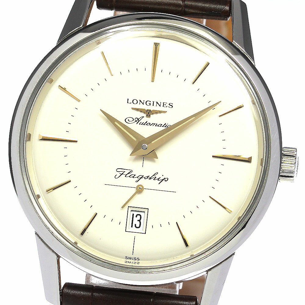 ロンジン LONGINES L4.795.4 フラッグシップ ヘリテージ デイト 自動巻き メンズ 良品 _764459【ev15】【中古】