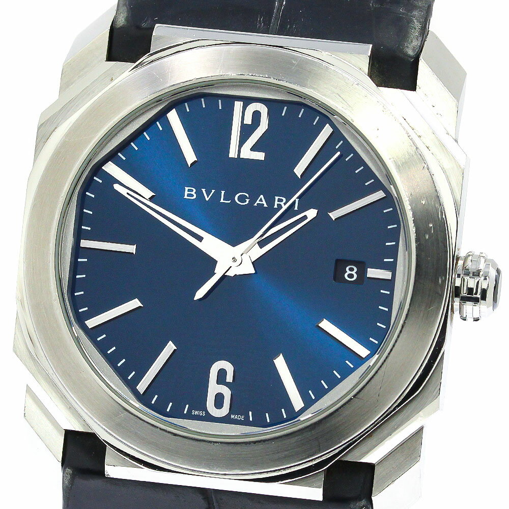 訳あり ブルガリ BVLGARI BGO38S オクト ソロテンポ デイト 自動巻き メンズ _753081【ev10】【中古】