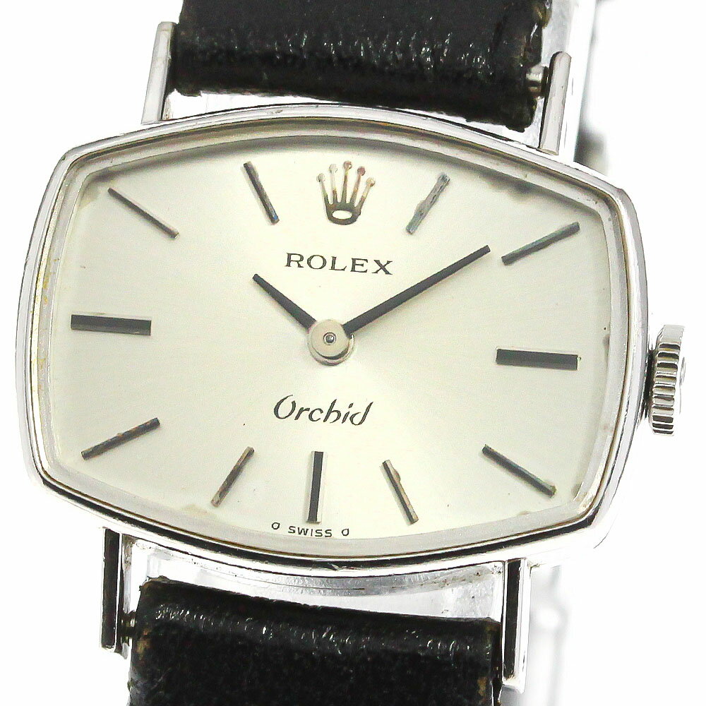 訳あり ロレックス ROLEX 2675 K18WG オーキッド cal.1400 ヴィンテージ 手巻き レディース _741474【中古】