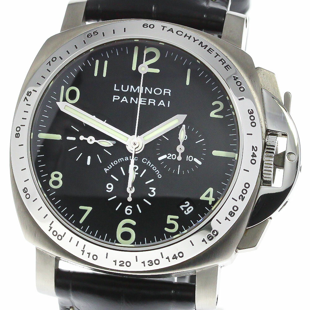 パネライ PANERAI PAM00074 ルミノール クロノグラフ デイト 自動巻き メンズ 箱・ ...