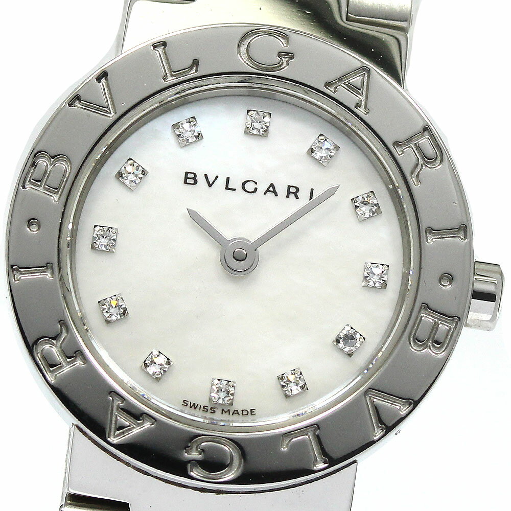 ブルガリ BVLGARI BB23SS ブルガリブルガリ 12Pダイヤ クォーツ レディース 美品 _760625【ev10】【中古】