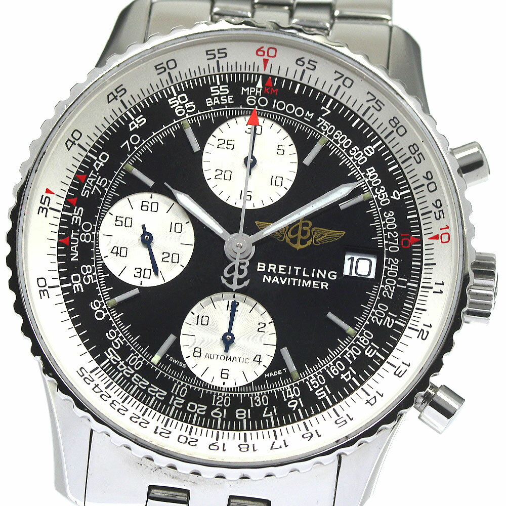 ブライトリング BREITLING A13022 オールドナビタイマー クロノグラフ 自動巻き メンズ 良品 _758465【中古】