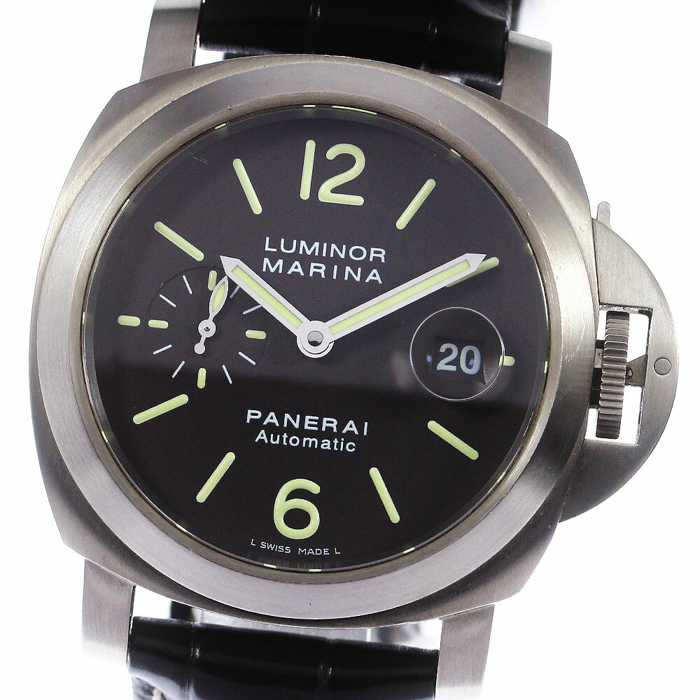 パネライ PANERAI PAM00240 ルミノール マリーナ デイト 自動巻き メンズ 箱・保証 ...