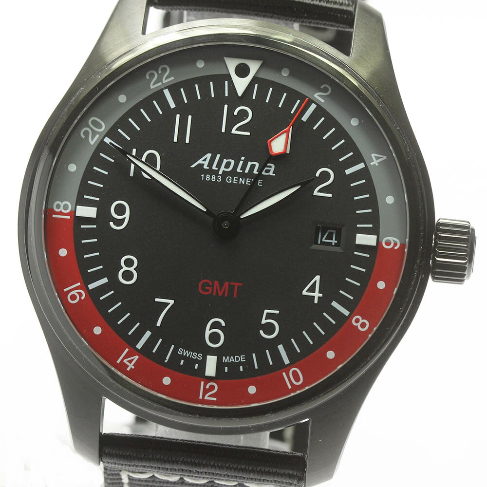 楽天CLOSERアルピナ Alpina AL-247BR4FBS6 スタータイマー GMT デイト クォーツ メンズ 未使用品 箱・保証書付き_684183【中古】