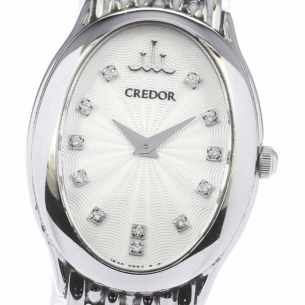 セイコー SEIKO 1E70-0BD0/GSTE931 クレドール シグノ 12Pダイヤ クォーツ レディース _765296【ev15】【中古】のサムネイル