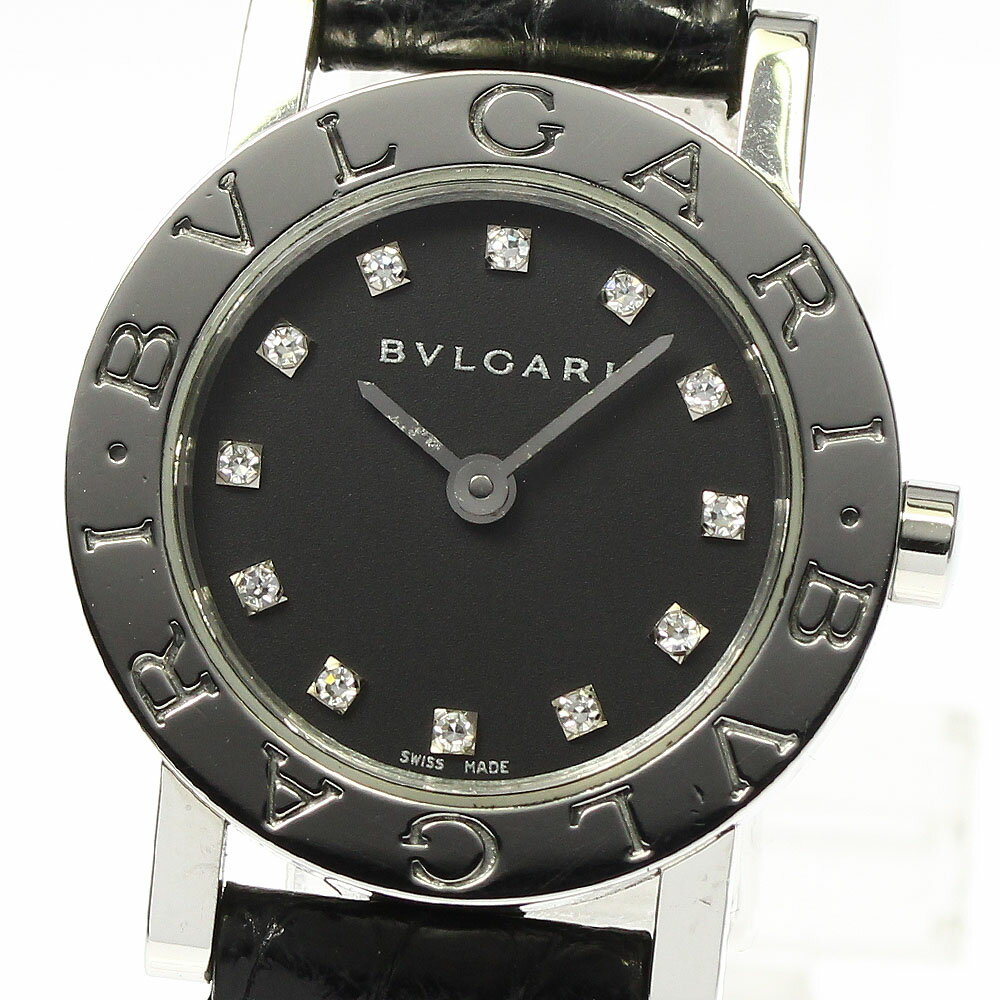 ブルガリ BVLGARI BB23SL ブルガリブルガリ 12Pダイヤ クォーツ レディース _761780【ev10】【中古】