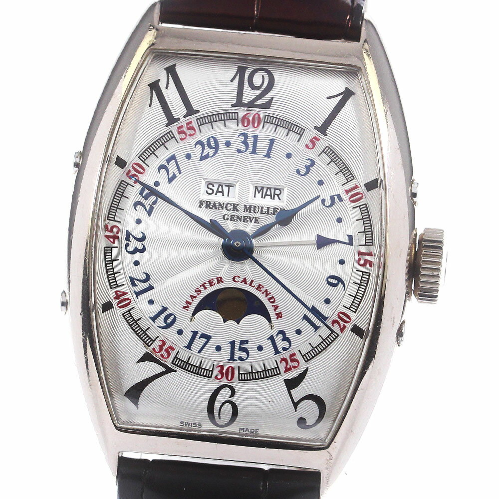 フランクミュラー FRANCK MULLER 5850MCL トノーカーベックス ムーンフェイズ 自動巻き メンズ _765546【中古】